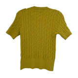 ASTRID SHORT SLEEVE SWEATERS GREEN S