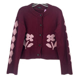 RAILS PRINT CARDIGANS MAROON S