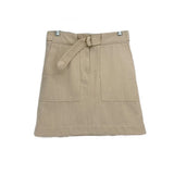 AKRIS BELTED SKIRTS CREAM S | 6