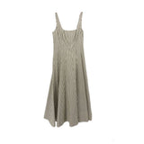 STAUD STRIPED DRESSES WHITE S | 4
