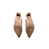 JIMMY CHOO SLINGBACK HEELS ROSE GOLD 37.5 EU | 7 US