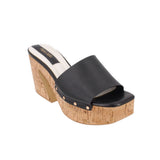 FRANCO SARTO CORK PLATFORM BLACK 7.5 US