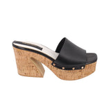 FRANCO SARTO CORK PLATFORM BLACK 7.5 US