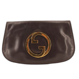 GUCCI VINTAGE BLONDIE CLUTCHES CHOCOLATE