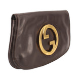 GUCCI VINTAGE BLONDIE CLUTCHES CHOCOLATE