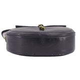 GUCCI VINTAGE LEATHER CROSSBODYS NAVY