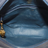 GUCCI VINTAGE LEATHER CROSSBODYS NAVY