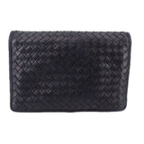 BOTTEGA VENETA VINTAGE INTRECCIATO CROSSBODYS NAVY
