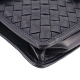 BOTTEGA VENETA VINTAGE INTRECCIATO CROSSBODYS NAVY