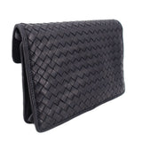 BOTTEGA VENETA VINTAGE INTRECCIATO CROSSBODYS NAVY