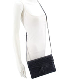 BOTTEGA VENETA VINTAGE INTRECCIATO CROSSBODYS NAVY