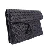 BOTTEGA VENETA VINTAGE INTRECCIATO CROSSBODYS NAVY