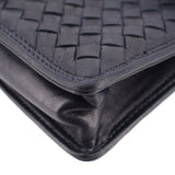 BOTTEGA VENETA VINTAGE INTRECCIATO CROSSBODYS NAVY