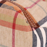 BURBERRY CHECK SHOULDER BAGS TAN
