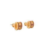 HERMES MINI POP H EARRINGS GOLD