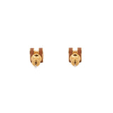 HERMES MINI POP H EARRINGS GOLD