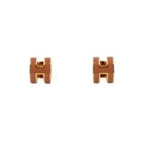 HERMES MINI POP H EARRINGS GOLD