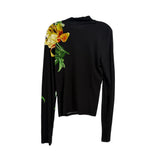 ALICE + OLIVIA PRINT TOPS BLACK L