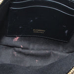 Black fabric lining with BURBERRY label inside Olympia shoulder bag