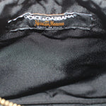 Dolce & Gabbana pouch interior fabric label with 'Made in Italy' text