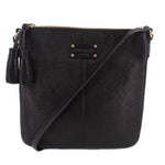 KATE SPADE AUBURN PLACE Cordelia black crossbody bag, adjustable strap, tassel detail.