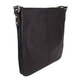 KATE SPADE AUBURN PLACE Cordelia black crossbody bag, side profile and metal eyelets.