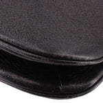 KATE SPADE AUBURN PLACE Cordelia black crossbody bag edge close-up with stitched trim.