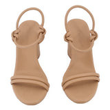 STEVE MADDEN LEATHER HEELS NUDE 7.5 US