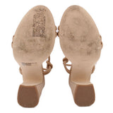 STEVE MADDEN LEATHER HEELS NUDE 7.5 US