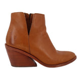 FRYE AMADO LEATHER WEDGE BOOTIES CAMEL 7.5 US