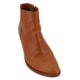 FRYE AMADO LEATHER WEDGE BOOTIES CAMEL 7.5 US