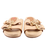 J CREW RAFFIA SANDALS TAN 6.5