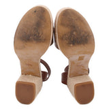 COACH SIGNATURE HEELS BROWN 7 US