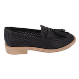 FRANCO SARTO PERFORATED LOAFERS BLACK 7 US