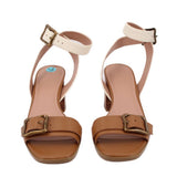 NORDSTROM LEATHER HEELS BROWN 7.5 US