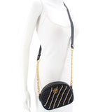 TORY BURCH KIRA CROCHET CROSSBODYS BLACK