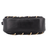 TORY BURCH KIRA CROCHET CROSSBODYS BLACK
