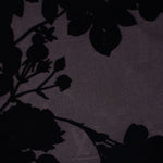 Louis Vuitton floral shawl scarf fabric, dark flowers on gray base