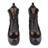 LOUIS VUITTON LAUREATE BOOTS BLACK/MONOGRAM 40.5 EU | 9.5 US
