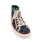 GUCCI WOMEN'S TENNIS 1977 HIGH TOP SNEAKERS NAVY 38 EU | 8 US