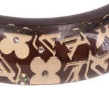 LOUIS VUITTON INCLUSION BANGLE BRACELETS BROWN