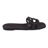 GUCCI INTERLOCKING G RUBBER SANDALS BLACK 39 EU | 9 US