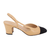 CHANEL SLINGBACK HEELS NUDE 40 EU | 9.5 US