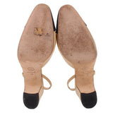 CHANEL SLINGBACK HEELS NUDE 40 EU | 9.5 US