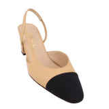 CHANEL SLINGBACK HEELS NUDE 40 EU | 9.5 US