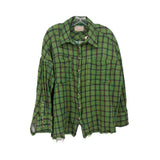 FREE PEOPLE PRINT TOPS GREEN M