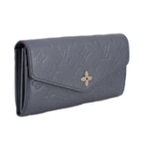 LOUIS VUITTON SARAH WALLETS BLUE EMPRIENTE
