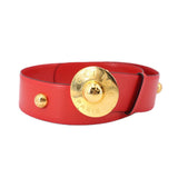 CELINE VINTAGE BELTS RED S