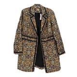 CHICOS PRINT JACKETS BLK/MULTI M