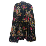 JOHNNY WAS PRINT DUSTER TOPS BLACK L